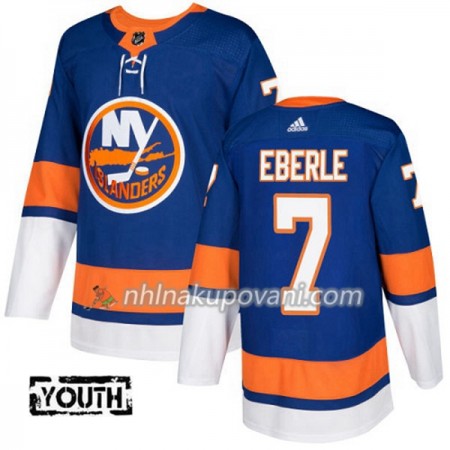 New York Islanders Dresy Jordan Eberle 7 Adidas 2017-2018 Modrá Authentic - Dětské
